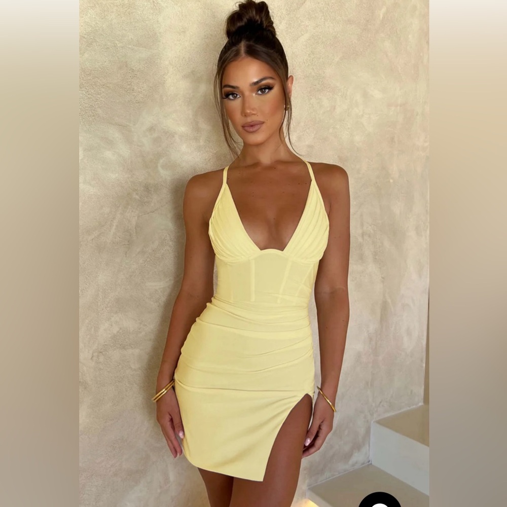 Yellow BABYBOO Baby boo adorable dress